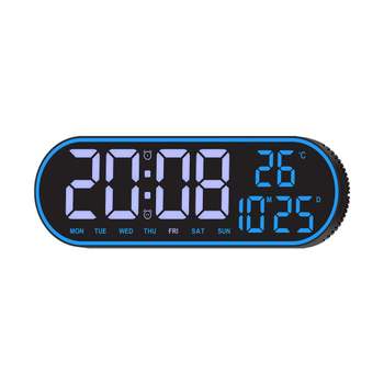 LED WQ09RG58 벽시계 디지털시계 알람설정 날짜온도표기 리콘
