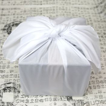 장례용품 흰색 보자기 납골함 포장 보자기