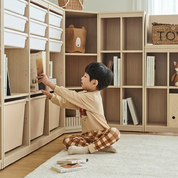 한샘 샘키즈 1단 미니박스 수납책장 1305 뉴트럴베이지