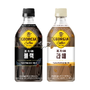 조지아 크래프트 470ml 2종 블랙6+카페라떼6 총12개