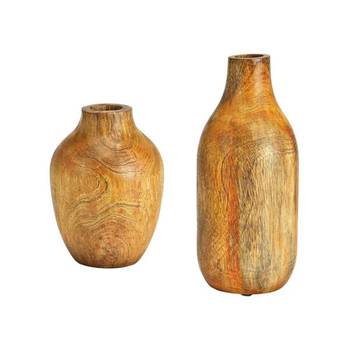 [무케] 세븐가드너스_브라운 나무 화병 M (단품) 크리스마스 장식 소품 크리스마스