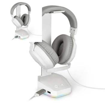 이메이크 LED 헤드셋 거치대 USB 허브 2.0 2포트 가성비헤드셋 가성비헤드폰 음악감상헤드셋