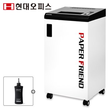현대오피스 국산 대형 문서세단기 PK-4230K+세단기오일 20매 세단 파지함 55L 저소음세단기
