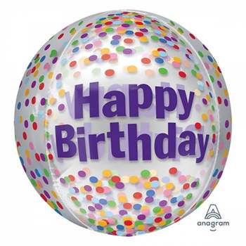 생일 풍선 오브 은박풍선 장식 생일파티 호일 옹브레 투명 파티용품