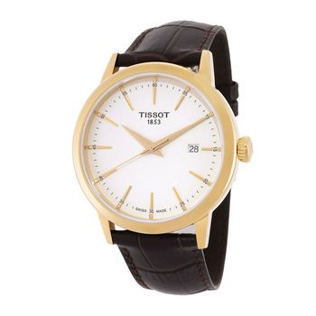 [해외] Tissot 티쏘 클래식 드림 쿼츠 아이보리 다이얼 시계 7611274