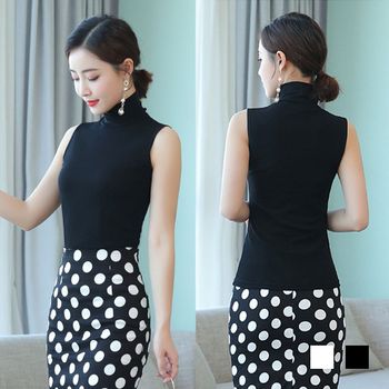 민소매 PIGM2389 모던한 나시 여성 폴라 티셔츠 여름 이너폴라티