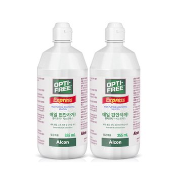 옵티프리 렌즈세척액 익스프레스 355ml 2개