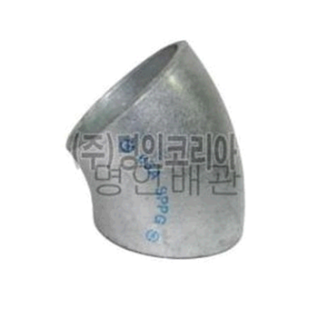 [화진PF]백용접 엘보 45도(KS) 50A