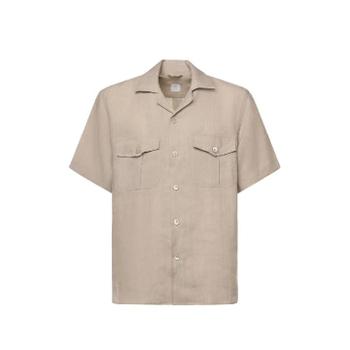 25 FW 일레븐티 체스트 포켓 반소매 셔츠 M75CAMM04TES0I13902NN TP449831570