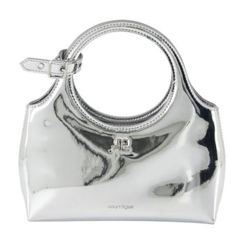 [해외] [해외배송] 25 F/W 미니 HOLY 데이 미러 지갑 COURREGES 신세틱 실버 B0731735052