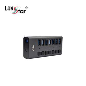 USB3.0 UI50KL58 7포트 고속 허브 유전원 서지보호 LS-UH307