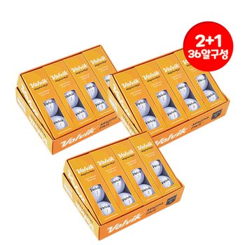 3더즌 36알 볼빅 마그마 플러스 3피스 초고반발 비공인 골프볼 골프 TA3787893