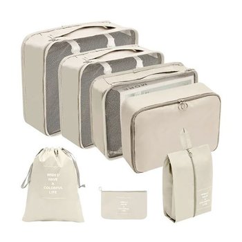 여행용파우치7pc RTMA8984 베이지 이불진공포장 바고압축팩 이불지퍼백 압축비닐 브랜든xxl 압축