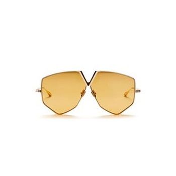[해외] Valentino Garavani 발렌티노 가라바니 V - 헥사곤 호박 무반사 불규칙 남녀공용 선글라스 76099