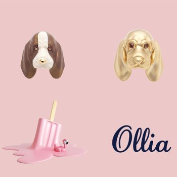 ollia 바셋하운드 핀브로치