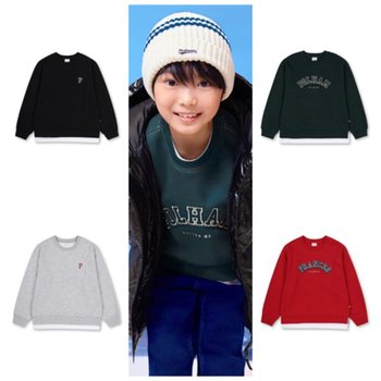 공용) 플리스 세미오버핏 레이어드 맨투맨 PKE4TR3011,공용) 플리스 릴렉스 조거팬츠 PKE4PT3011