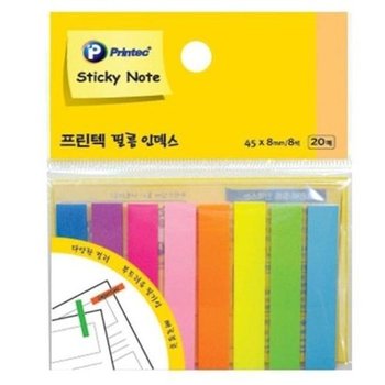 [JH27Q5R9_52CK] 필름인덱스형광8색 FI021(45x8mm 20매)
