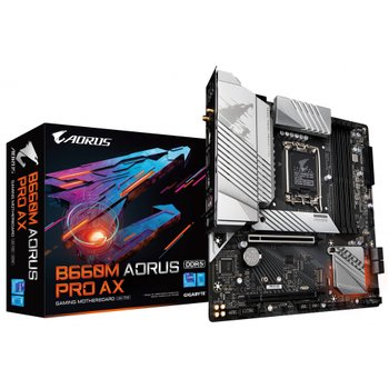 [해외] GIGABYTE B660M AORUS PRO AX Rev.1.x 메인보드 Micro-ATX [Intel B660 칩셋 탑재] MB5743
