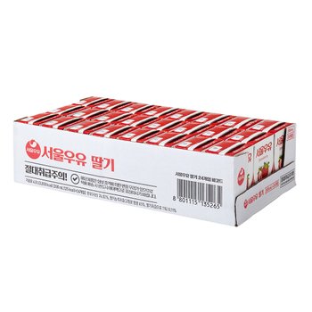 서울 딸기멸균우유200ml*24입