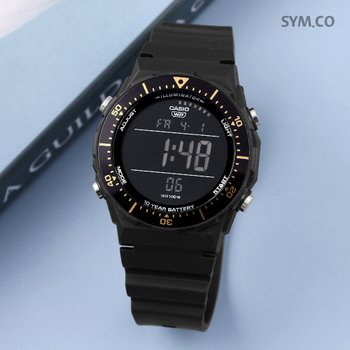 카시오 AE-1700H-1B 빅 디스플레이 10년전지 100미터방수 군인 스포츠 남자 우레탄 시계 d