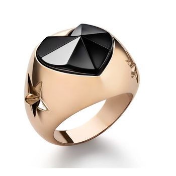 [해외] Baccarat 우먼 `Etoile De Mon Coeur` 블랙 크리스탈 링 Size 5.75 2812878 704332