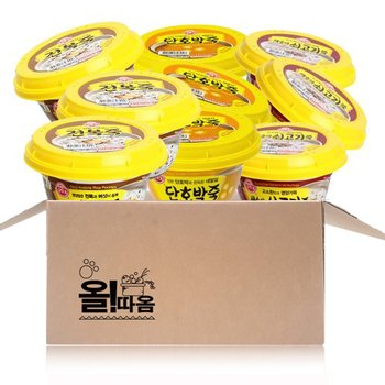 오뚜기 용기죽 전복죽+새송이쇠고기죽+단호박죽 각 3개씩
