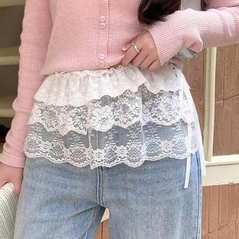 [MENT3QZZ_62_62]레이어드 코디 여성 프릴 패션 치마