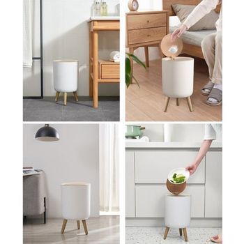 10L UI571418 휴지통 원터치 생활용품 인테리어 원형