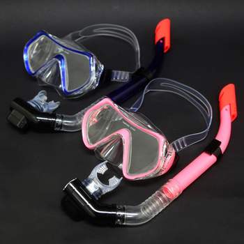 리얼스타 VZ66AX73 스노쿨링 세트 핑크 블루 물안경 센터클링