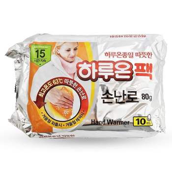 흔들어쓰는 열보온 손보온 캠핑패치 외출용 10매입 군용핫팩 겨울핫팩 일회용핫팩 방한핫팩