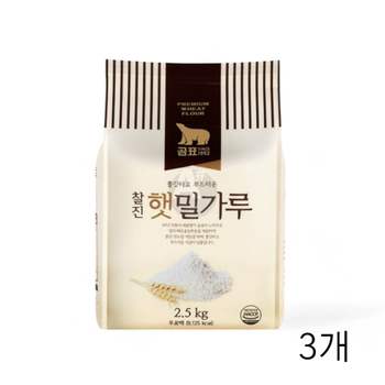 곰표 P2E4Y1F7 찰진 햇 밀가루 2.5Kg X 3개 대용량중력분 제면