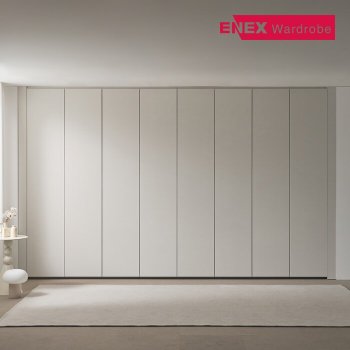 클로스 무몰딩 푸시도어 여닫이 붙박이장 (고급형)-300cm