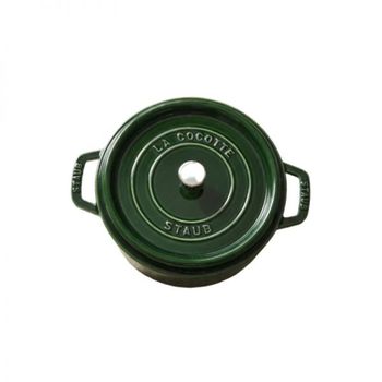 STAUB 원형 꼬꼬떼 냄비 24cm 바질그린 (40509-356-0) (3.8L) (1102485)