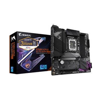 기가바이트 B760M AORUS ELITE D4 GEN5 메인보드 (LGA1700/DDR4/M-ATX) 피씨디렉트
