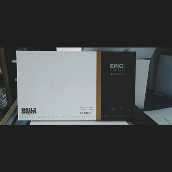 쉴드 전문가용 에픽 아크릴물감 20ml 12색 (WFFMLL8)