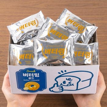 아트박스/과자천국 버터링 골드 22g 18개입