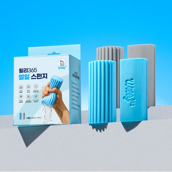 윌리365 열일 스펀지 욕실 청소 매직 블럭 PVA 수세미 설거지 물기제거