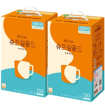 동서 맥심 슈프림골드 130T x 2개 외 [모카골드커피믹스/화이트골드커피믹스/디카페인]
