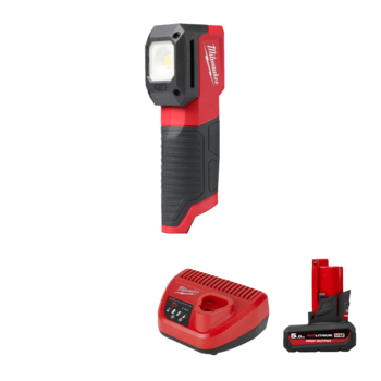 밀워키 M12 CML-501 LED 컬러 매치 작업등 고출력 5Ah 배터리 1개 충전기 세트.