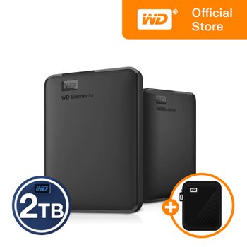 Western Digital [WD공식스토어/파우치증정/우체국택배] WD NEW Elements Portable 2TB 외장하드