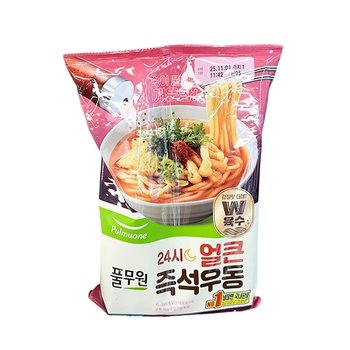 풀무원 24시 얼큰 즉석 우동 328g 아이스박스포장_27051395