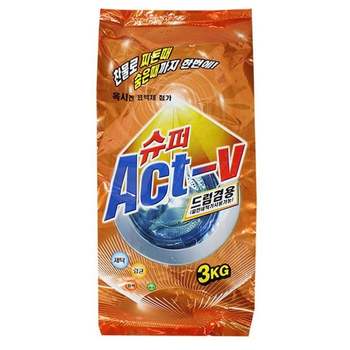 슈퍼 액트브이 드럼 3kg 세탁기 겸용 세제 세탁 세제 세탁세제 가루비누