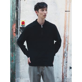 [Shift.G] High Neck ZipUp Sweater  Black (GS5X51WLZ5)