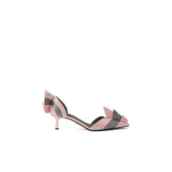 프라다 그란데비타 해외 여성 PATENT LEATHER BICOLOR 펌프스 힐 1I971N05GF04H