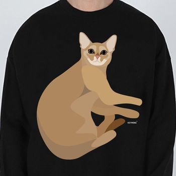상세설명 참조 키밍 고양이 티셔츠 아비시니안 야옹이 동물 맨투맨 기본티