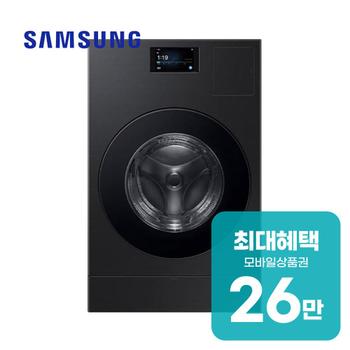 삼성 비스포크AI 콤보 세탁기 25kg+건조기 18kg (블랙) WD90F25CHB 렌탈 60개월 월 95600원