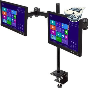 편리한 듀얼 모니터 거치대 3단 조절식 스탠드 3단모니터암 관절형모니터거치대 모니터거치대