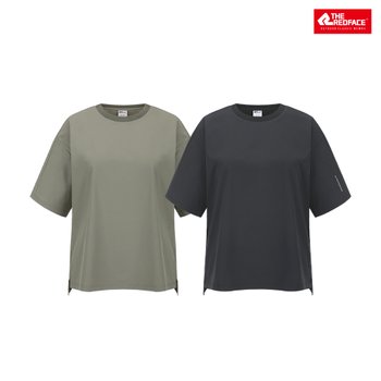 [레드페이스 본사] 우븐에어라운드하프우먼티셔츠 REWFTSMBE654