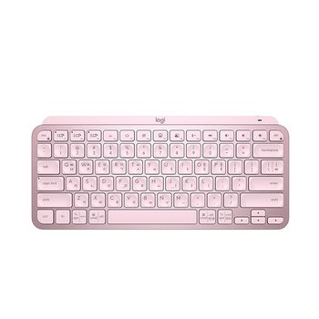 로지텍코리아 MX Keys Mini 무선 블루투스 키보드 로즈핑크
