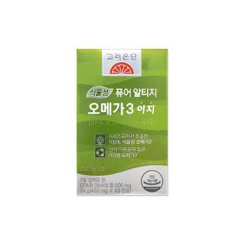 고려은단 식물성 퓨어 알티지 오메가3 이지 400mg 60캡슐/mjc (S35455658)